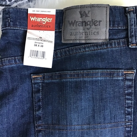 Wrangler | NWT Authentic 5 Pocket Jeans 38x38 - Picture 5 of 11